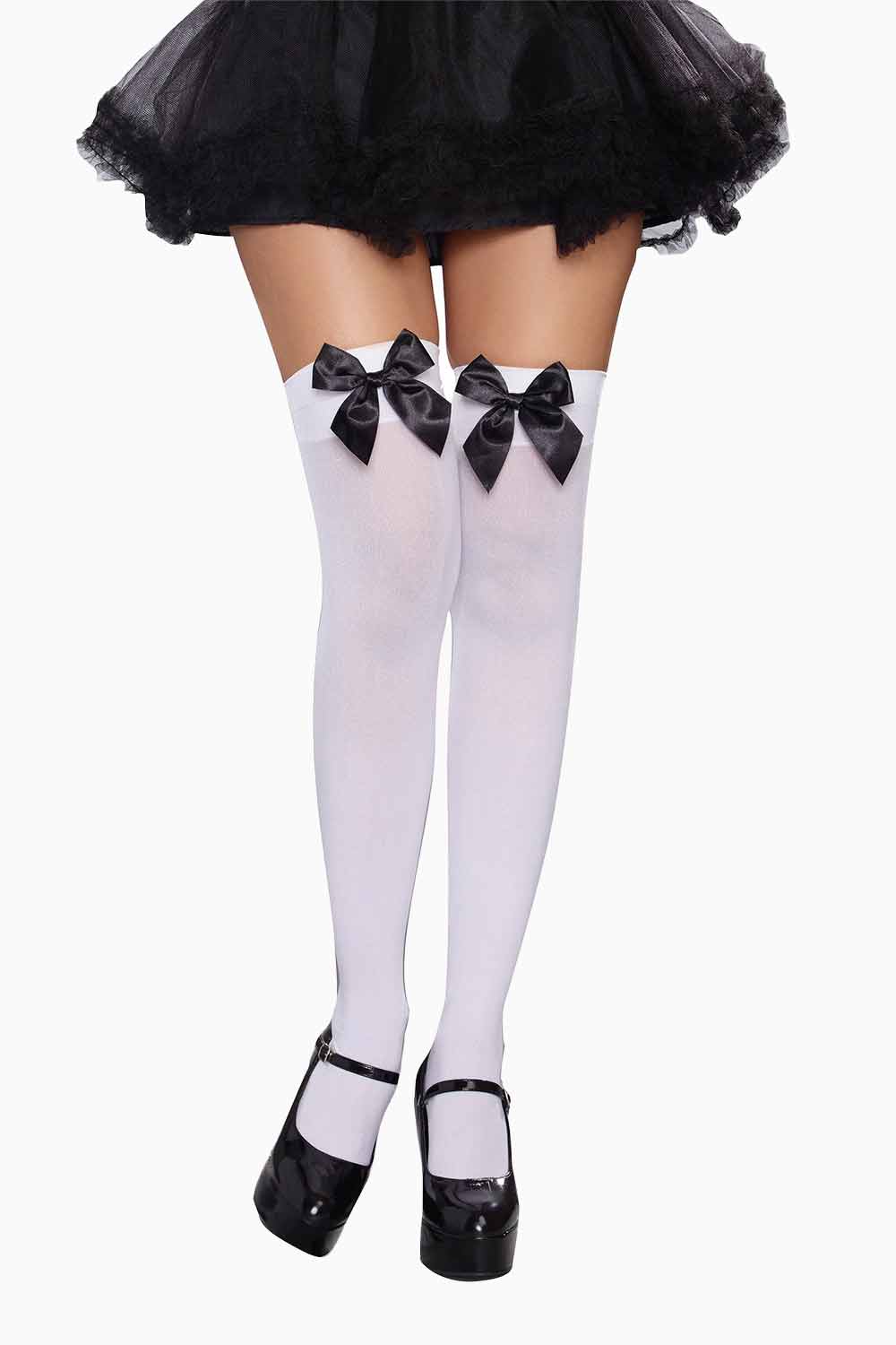 COQUETTE | Medias Blancas con Cinta
