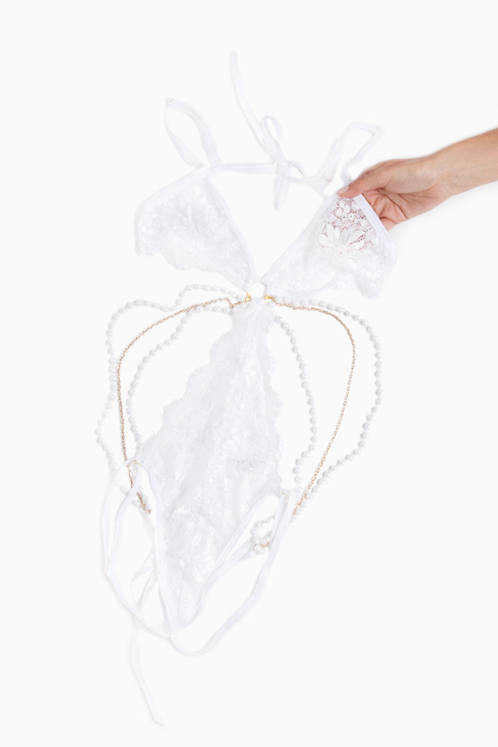 PEARL SEDUCTION | Body con Perlas y Cadenas