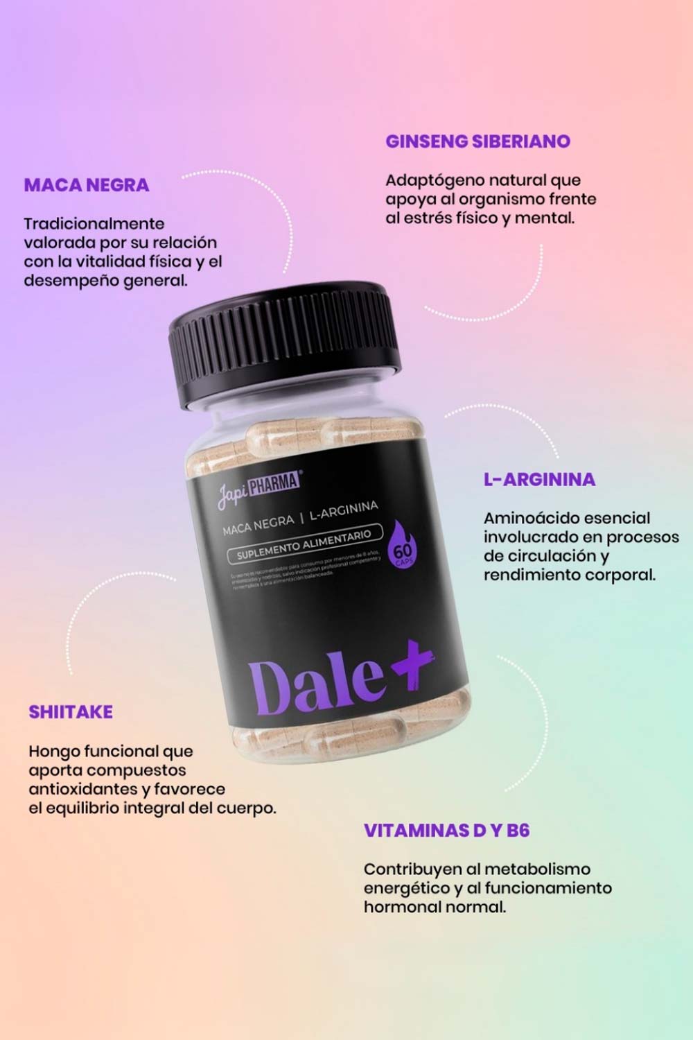 DALE + | Suplemento Natural para Potenciar tu Bienestar Íntimo