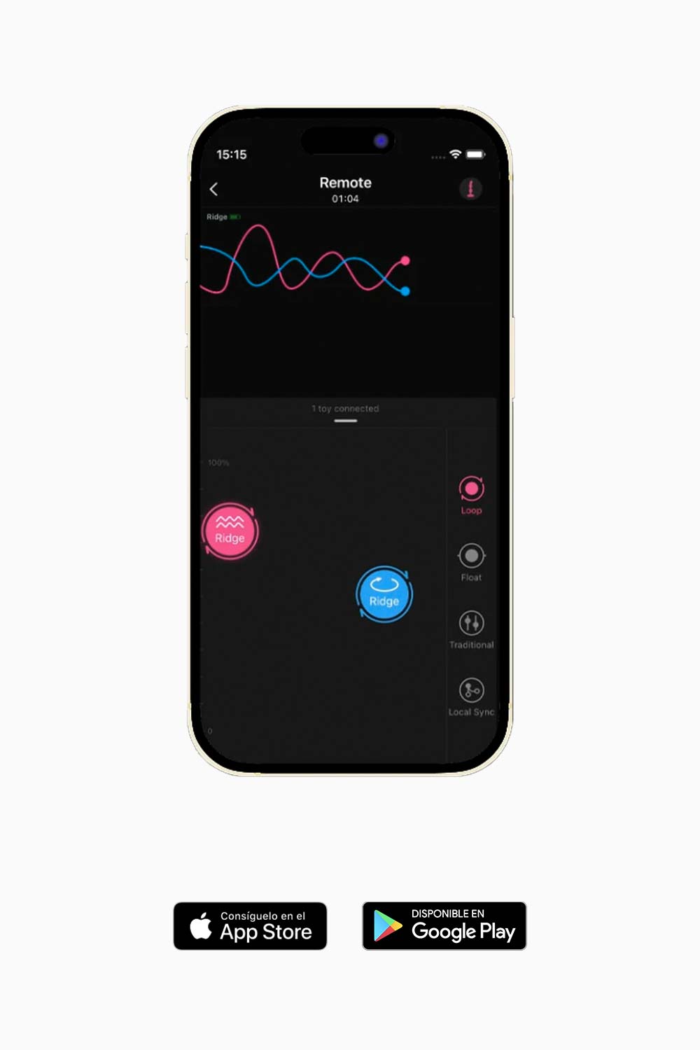 RIDGE | Dilatador Anal Giratorio y Vibratorio con App