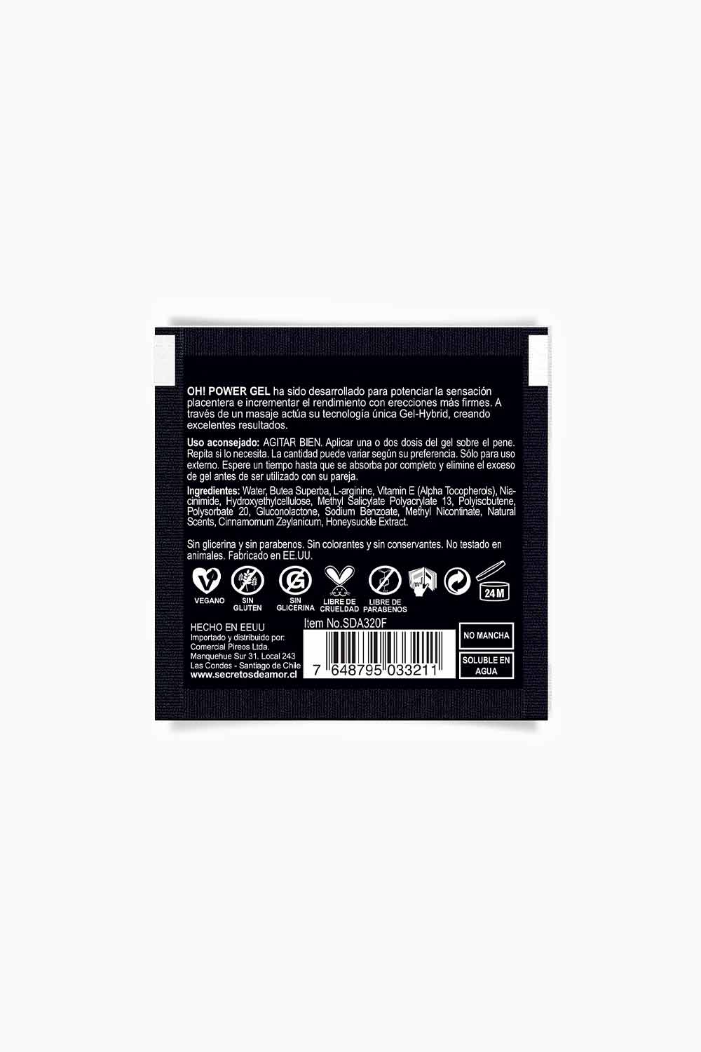 OH | Gel Estimulante Potenciador Masculino Sachet