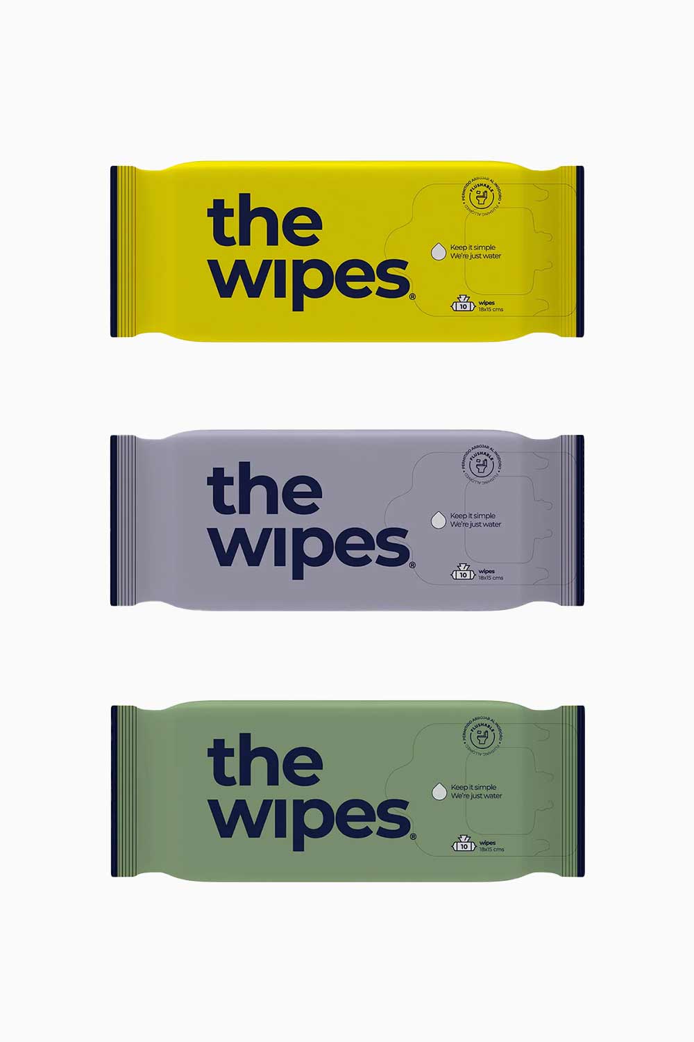 THE WIPES POCKET | Toallitas Húmedas Biodegradables x10