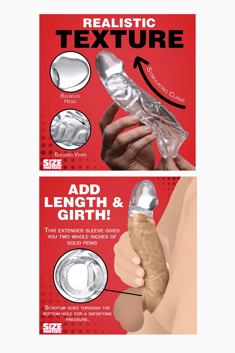 EXTENDER SLEEVE | Funda Extensora Transparente 15,8 cm