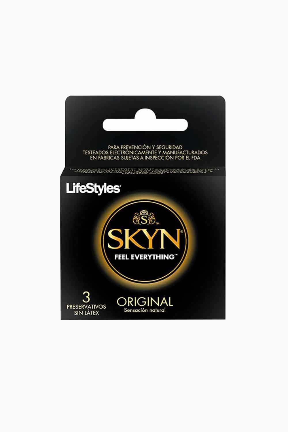 SKYN | Condones Sin Latex Ultra Delgados Lifestyles x3