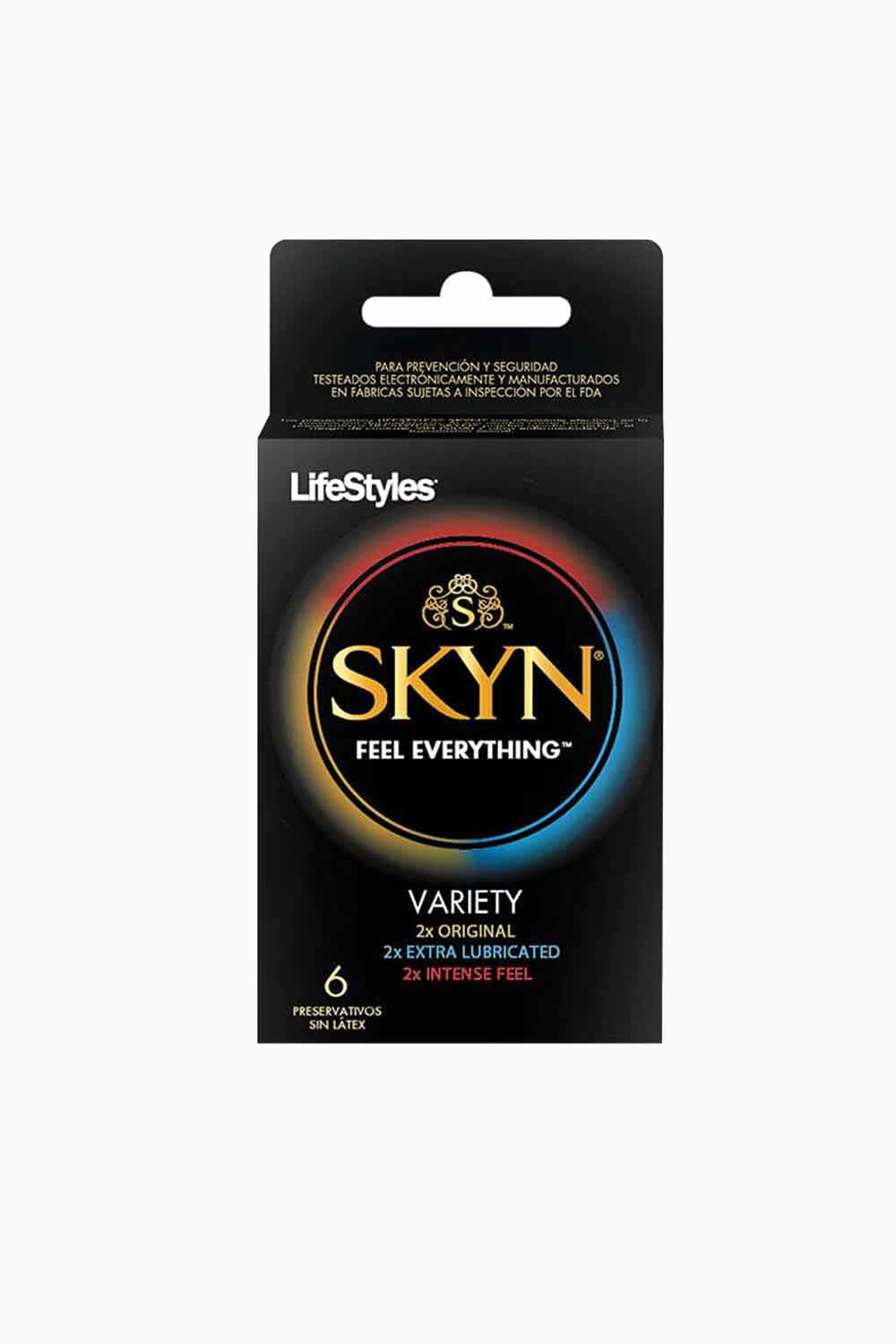SKYN | Condones Lifestyles Pack Variedad x6