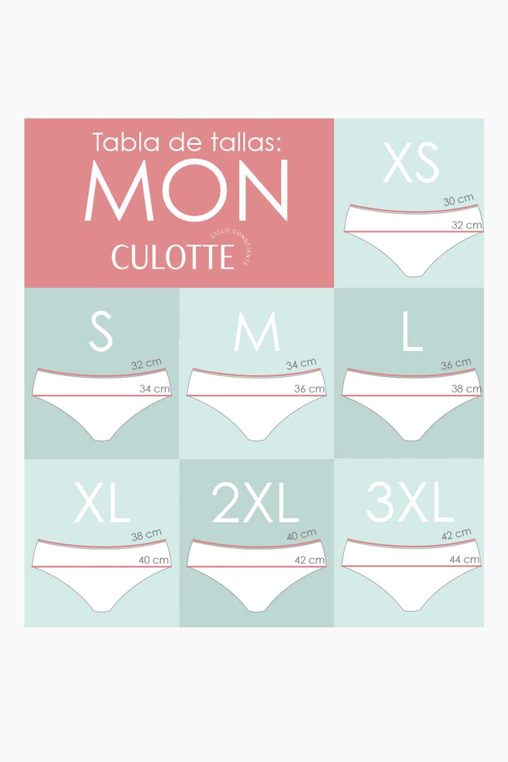 MON | Calzón Menstrual (flujo moderado)