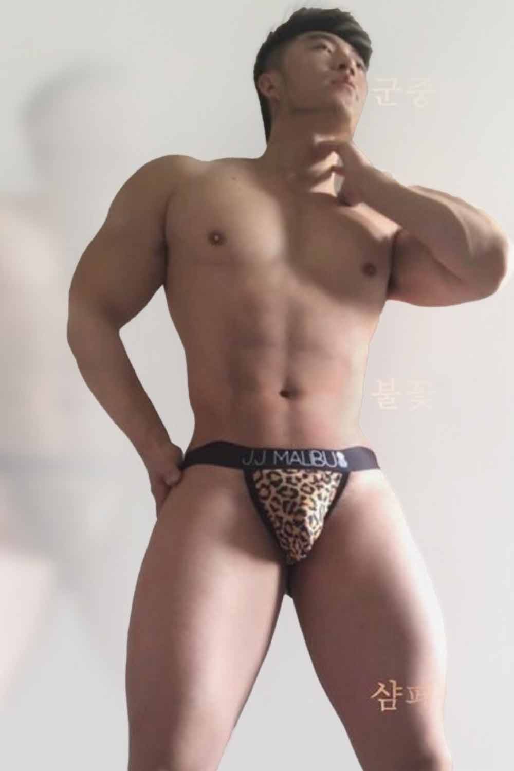 Brief Jockstrap de Leopardo Abierto