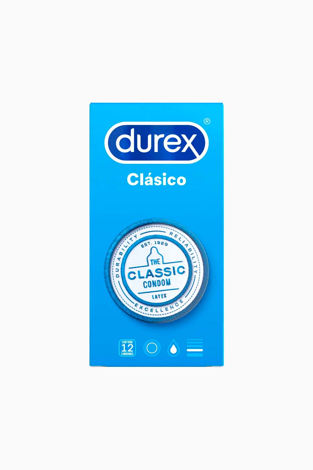 CLÁSICO | Condones Clásicos Durex x12