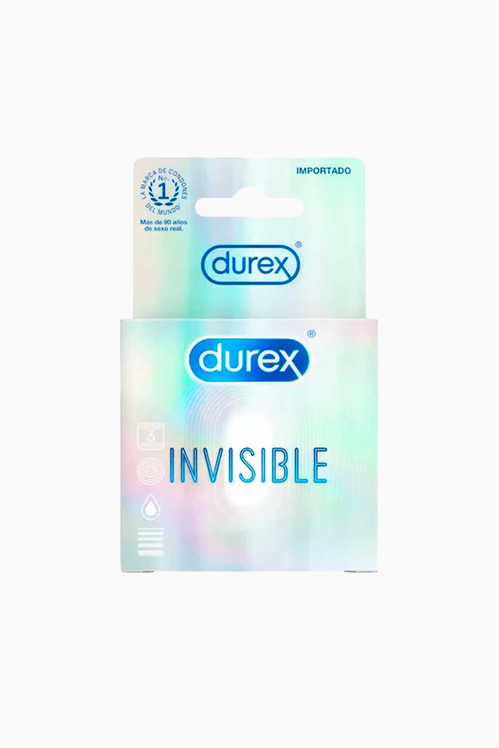 INVISIBLE | Condones Ultra Delgados Durex x3