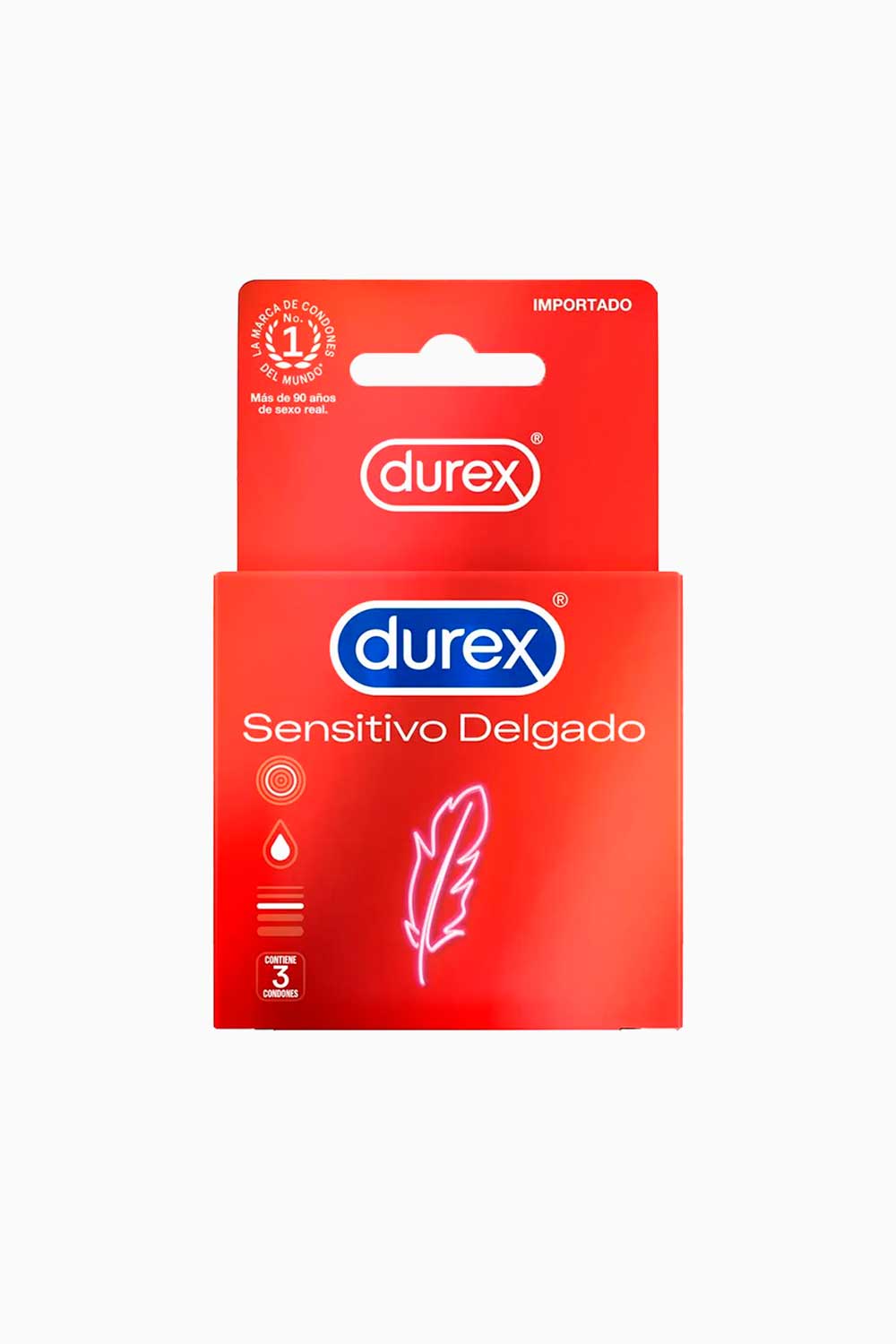 SENSITIVO | Condones Delgados Durex x3