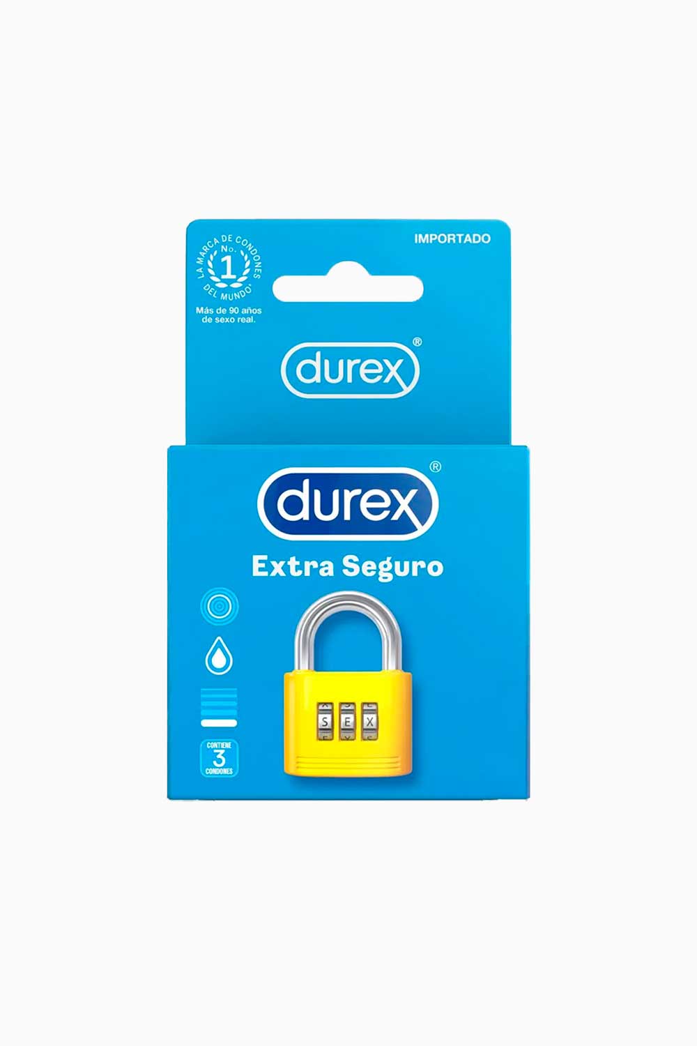 EXTRA SEGURO | Condones Extra Gruesos Durex x3