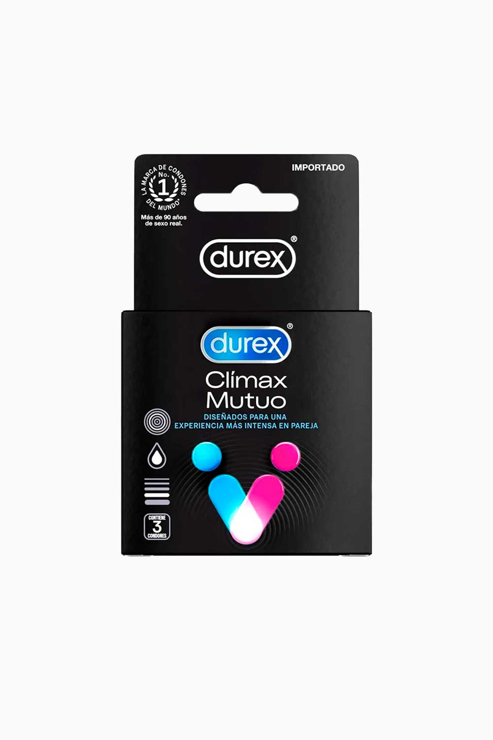 CLIMAX MUTUO | Condones con Retardante y Textura Durex x3