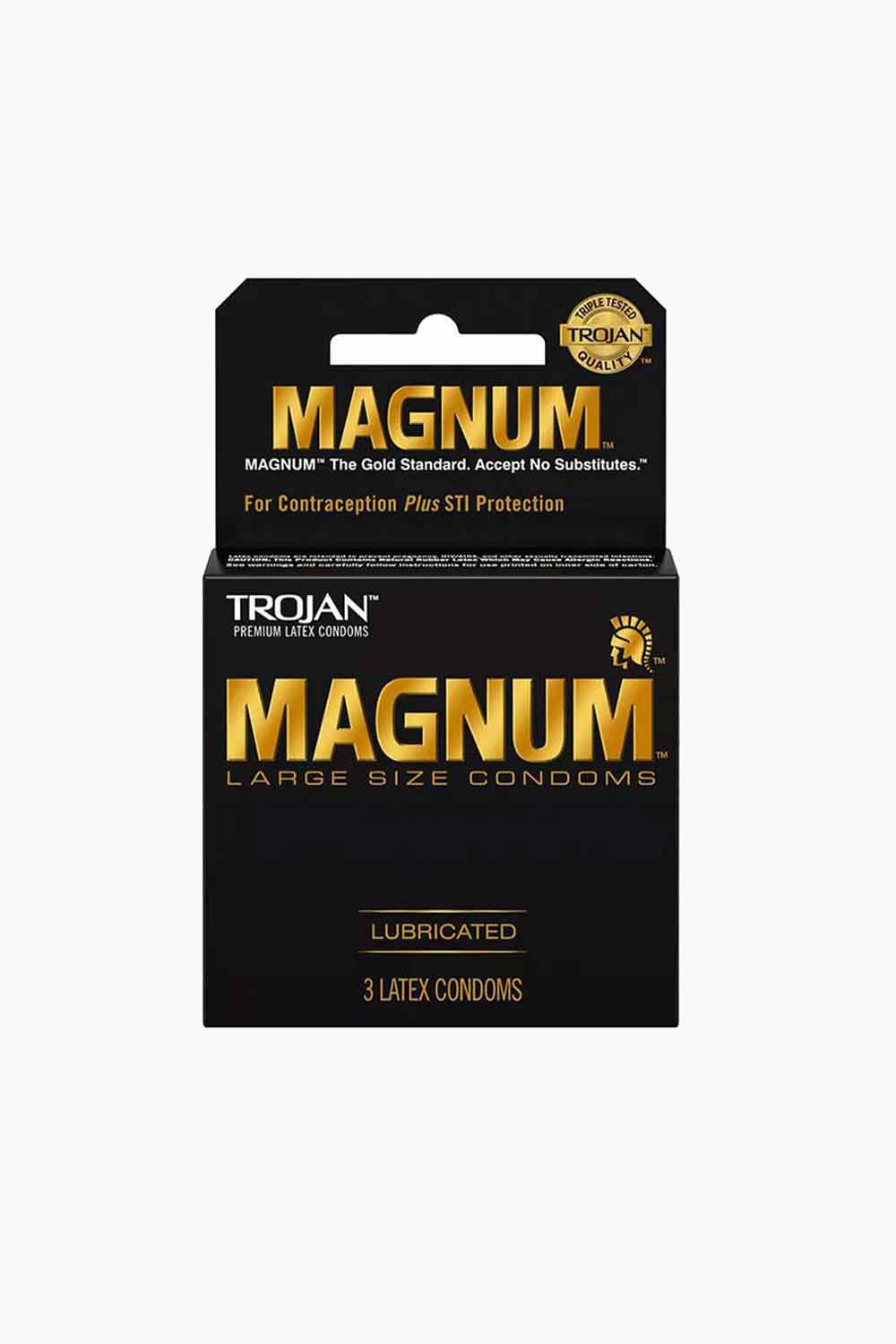 Condones Trojan Magnum Lubricated x 3