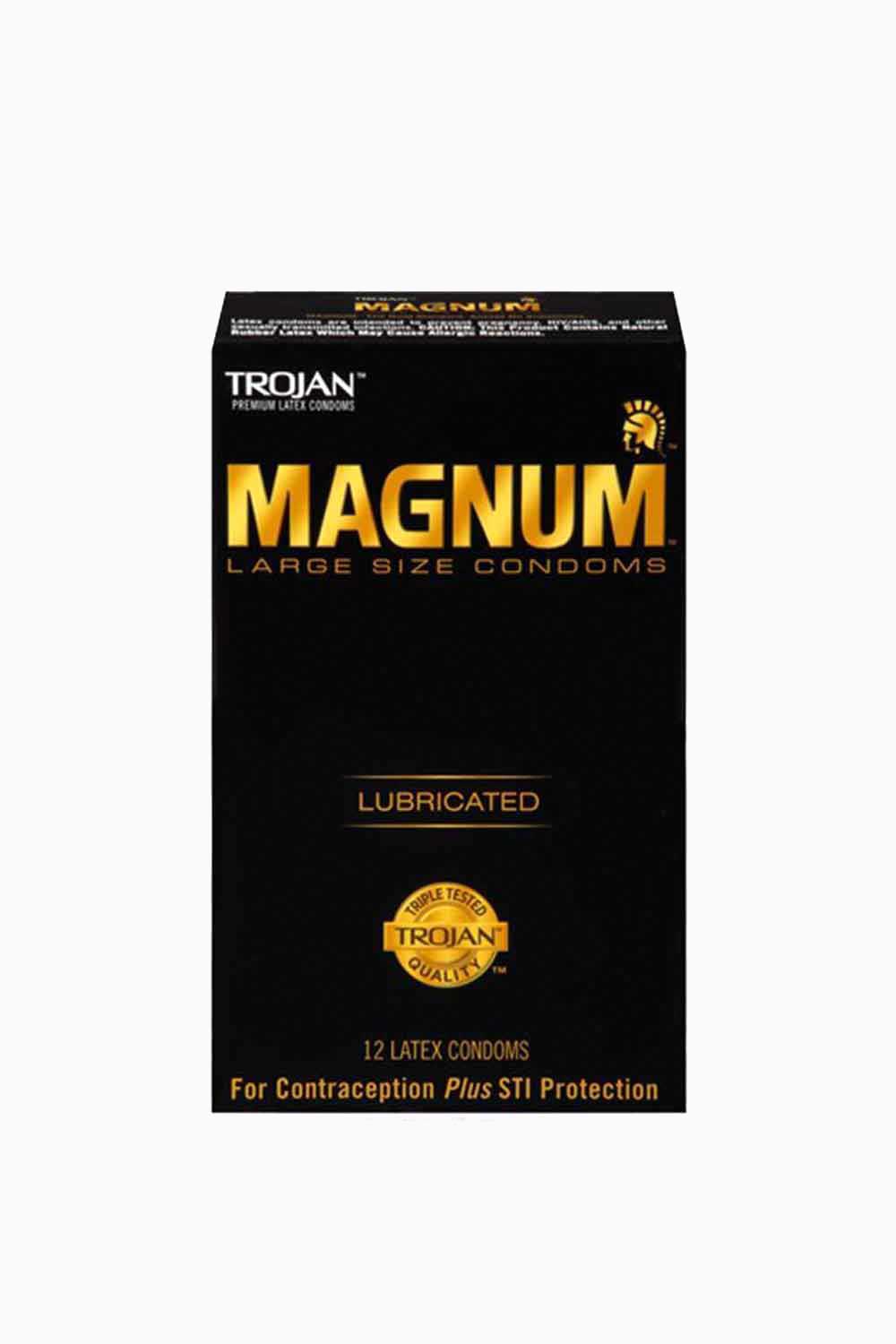 MAGNUM LUBRICATED | Condones Grandes Trojan x12