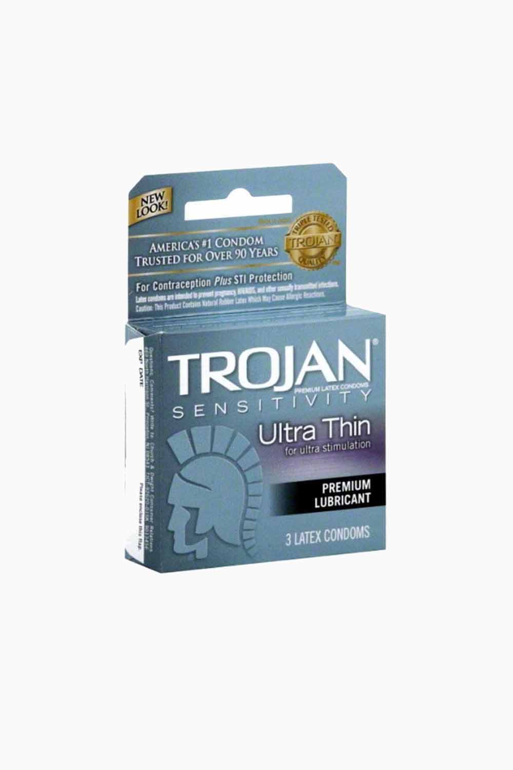 ULTRA THIN | Condones Trojan Ultra Delgados x3